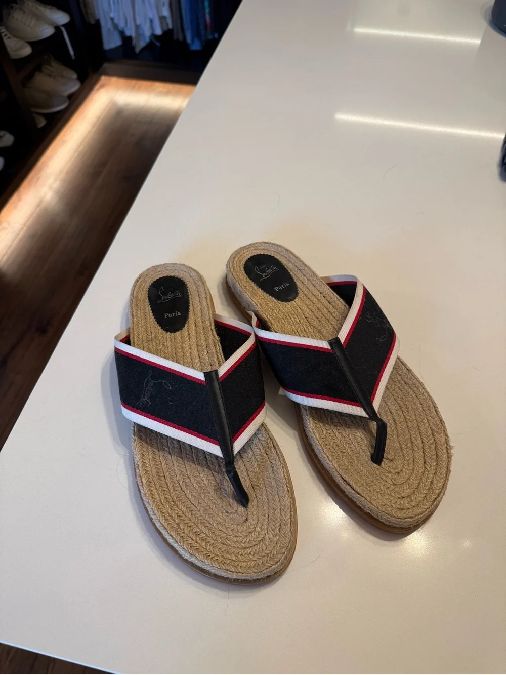 Christian Louboutin Hot Flip Slide Sandals Mens 45